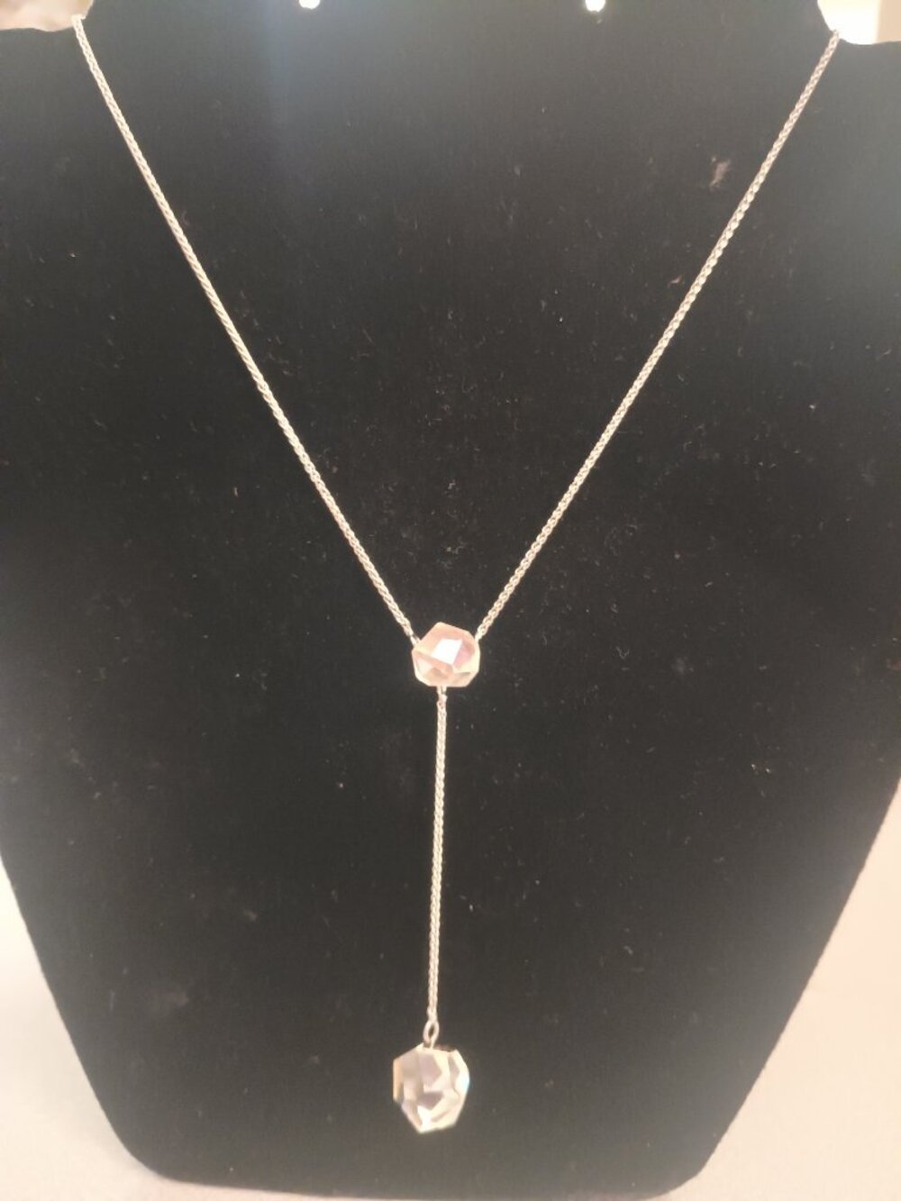 Swarovski crystal drop necklace